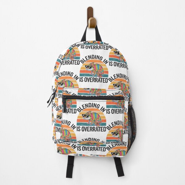 Item preview, Blending In Is Overrated – Retro Colorful chameleon Stand Out Design designed and sold by Taans-Creation.