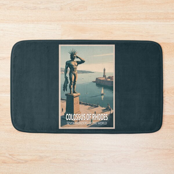 Item preview, Colossus of Rhodes Illustration Seven Wonders Vintage designed and sold by KrisSidDesigns.