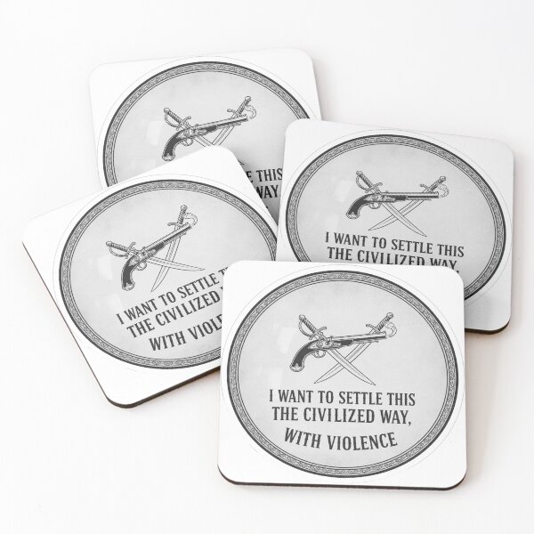 Item preview, Civilized Violence Pirate Style Humor designed and sold by Owcomm.