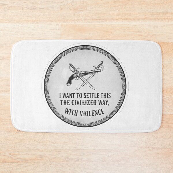 Item preview, Civilized Violence Pirate Style Humor designed and sold by Owcomm.