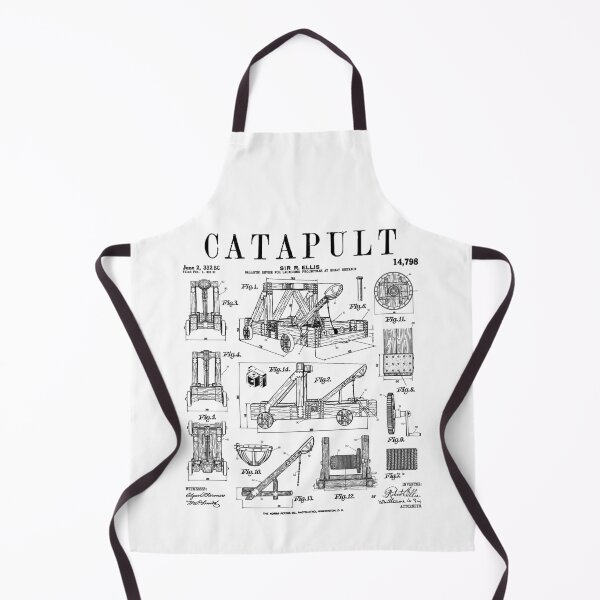 Item preview, Catapult Medieval Ancient Siege Engine Funny Vintage Patent designed and sold by GrandeDuc.