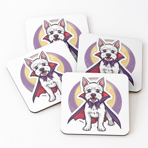 Item preview, Vampire Terrier – Halloween Dog Sticker designed and sold by Agart-Desing.