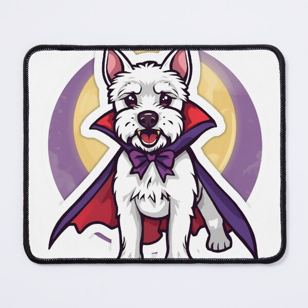 Item preview, Vampire Terrier – Halloween Dog Sticker designed and sold by Agart-Desing.
