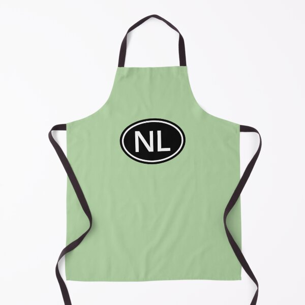 Item preview, NL Initials Monogram Oval White Letters designed and sold by Jeallan Designs.