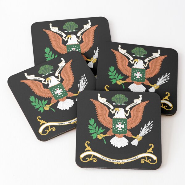 Item preview, Army - Regimental Colors - 4th Infantry Regiment  - NOLI ME TANGERE X 300 designed and sold by Military Insignia Products.