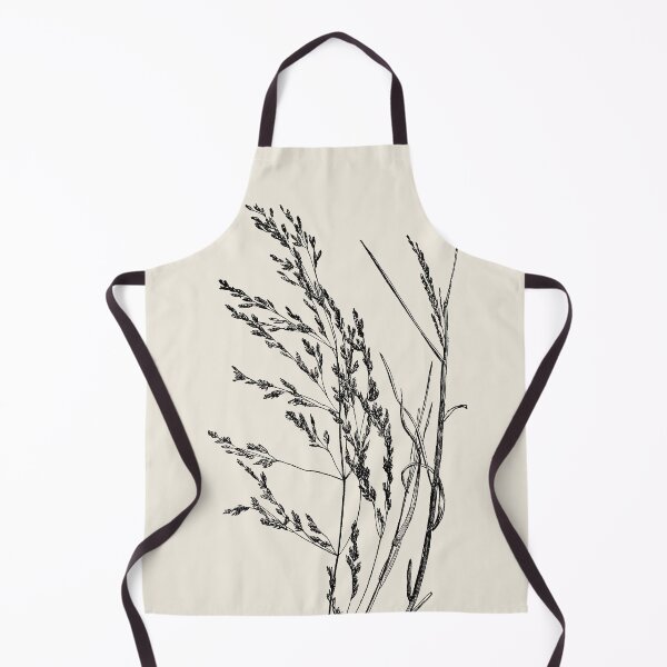 Item preview, Grass Botanical Minimalist Black and Beige Nature Art, Modern boho rustic Cottagecore designed and sold by ArticraftShop.