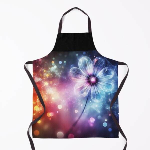 Item preview, Cosmic Fantasy Flower – Sparkling Transparent Bluish Bloom designed and sold by EmeraldeaArt.