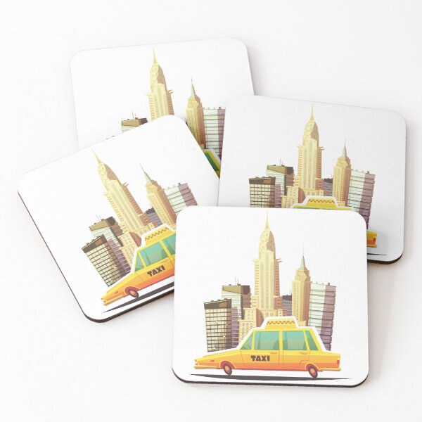 Item preview, New York City Yellow Taxi with Iconic Skyscrapers designed and sold by edimoraes.