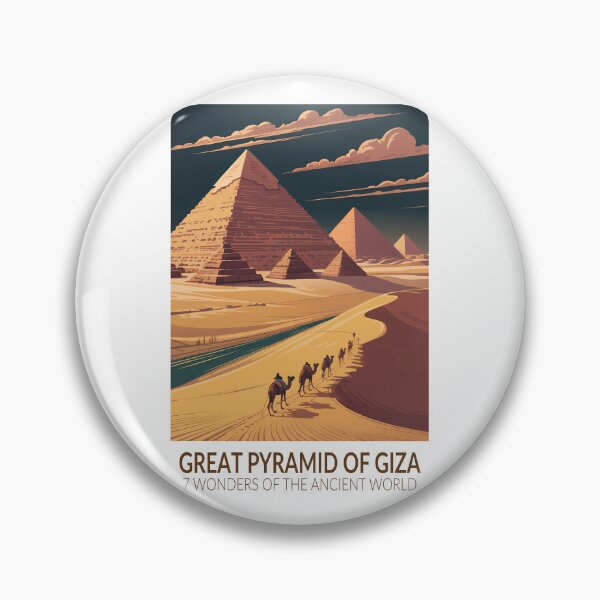 Item preview, Great Pyramid of Giza Seven Wonders of the World Vintage designed and sold by KrisSidDesigns.