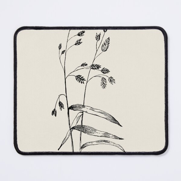 Item preview, Grass Botanical Minimalist Black and Beige Nature Art, Modern boho rustic Cottagecore designed and sold by ArticraftShop.