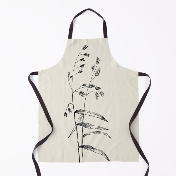 Item preview, Grass Botanical Minimalist Black and Beige Nature Art, Modern boho rustic Cottagecore designed and sold by ArticraftShop.