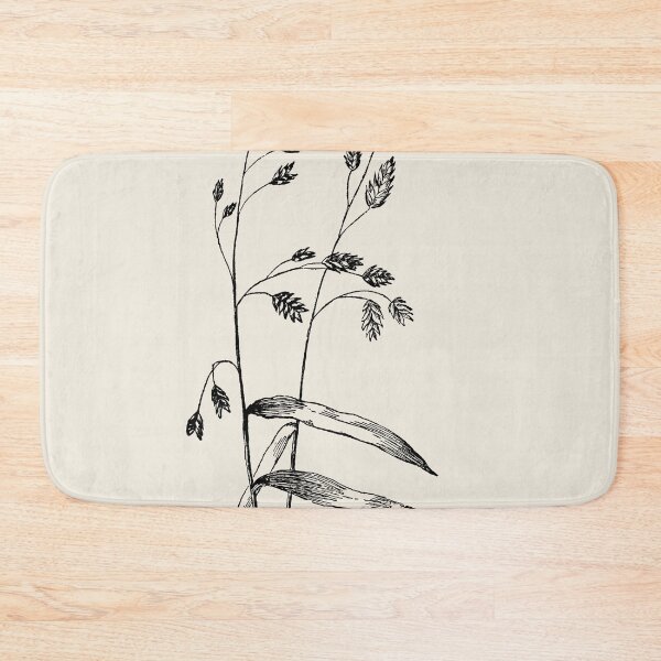 Item preview, Grass Botanical Minimalist Black and Beige Nature Art, Modern boho rustic Cottagecore designed and sold by ArticraftShop.