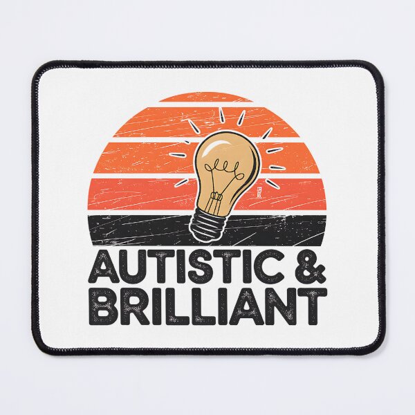 Item preview, Autistic & Brilliant – Retro Vintage Neurodiversity Pride Graphic designed and sold by Taans-Creation.