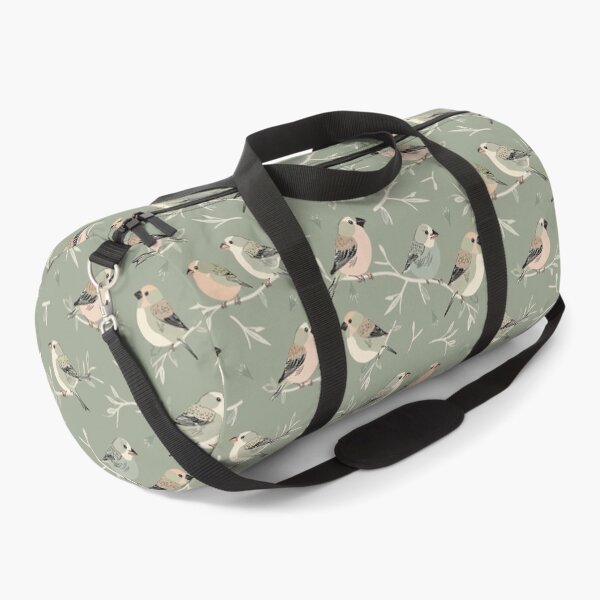 Item preview, Small Finches on Olive Branches in Soft Pastel Tones designed and sold by Melissa Plugge-Dekker.