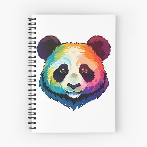Item preview, Colorful Rainbow Panda Face Illustration designed and sold by Partoon-dp.