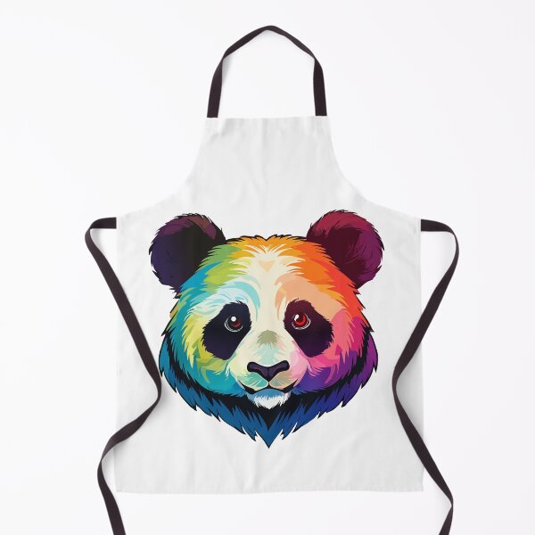 Item preview, Colorful Rainbow Panda Face Illustration designed and sold by Partoon-dp.