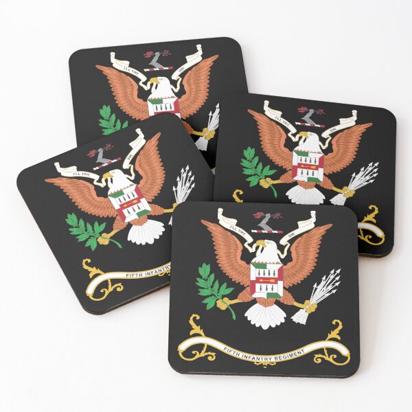 Artikelvorschau, Armee - Regimentsfarben - 5. Infanterieregiment - ICH WERDE ES VERSUCHEN, SIR X 300 entworfen und verkauft von Military Insignia Products.