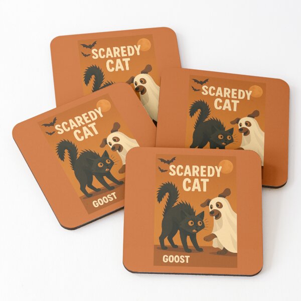 Item preview, Scaredy Cat: Ghost Dog Edition designed and sold by GeoWild Designs.