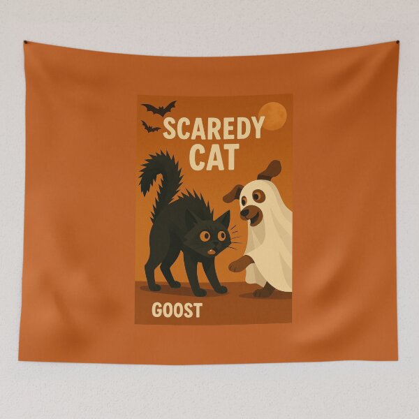 Item preview, Scaredy Cat: Ghost Dog Edition designed and sold by GeoWild Designs.