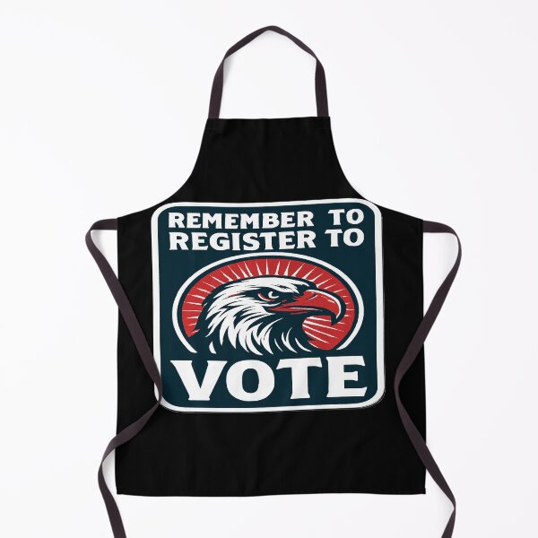 Item preview, Remember To Register To Vote Eagle Graphic designed and sold by Owcomm.