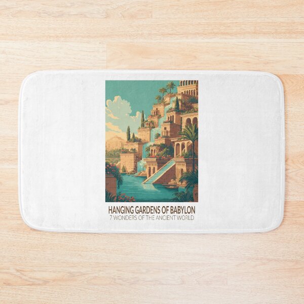 Item preview, Hanging Gardens of Babylon Seven Wonders of the World Vintage designed and sold by KrisSidDesigns.