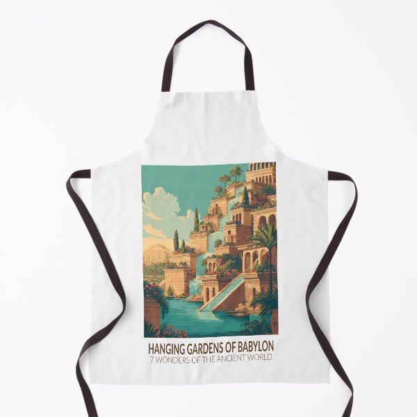 Item preview, Hanging Gardens of Babylon Seven Wonders of the World Vintage designed and sold by KrisSidDesigns.