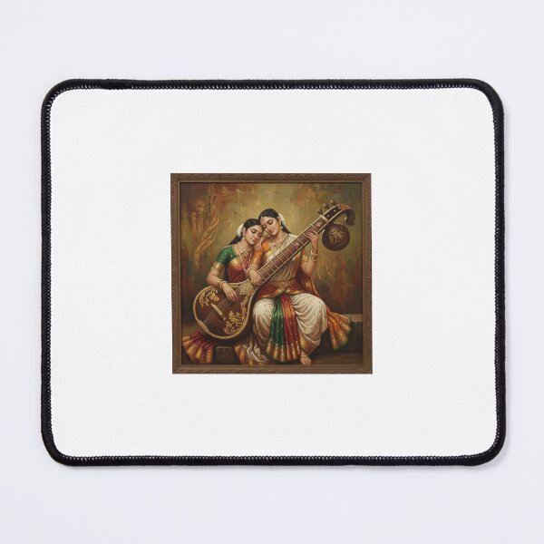 Item preview, Harmony of Veena – Divine Indian Classical Painting in 4K designed and sold by NoviraAura12.