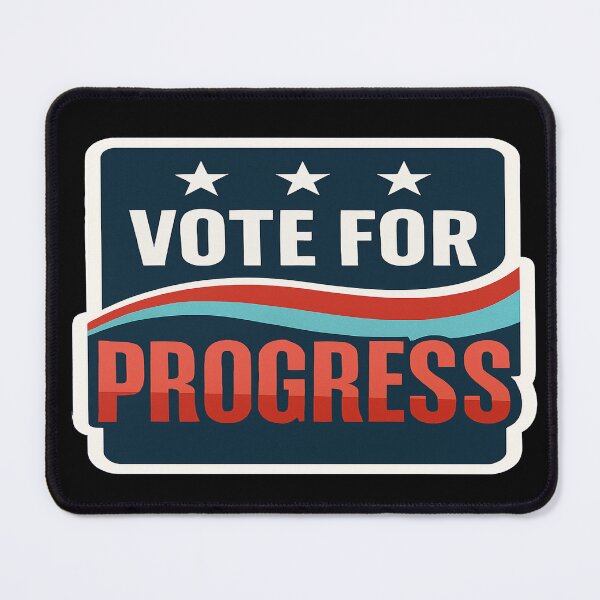 Item preview, Vote For Progress Political Statement Graphic designed and sold by Owcomm.