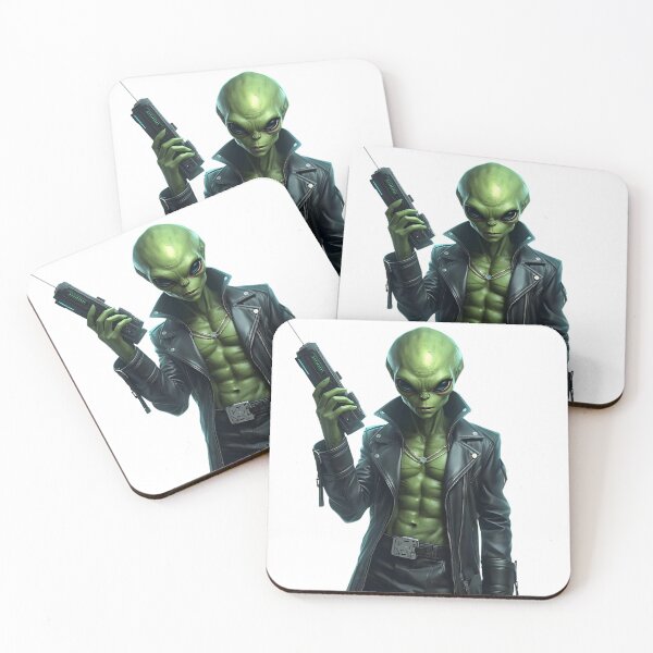Item preview, green alien designed and sold by Artchara..