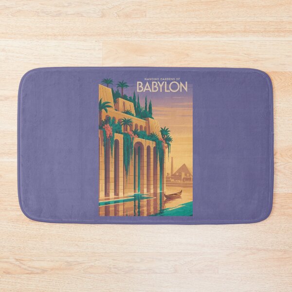 Item preview, Hanging Gardens of Babylon Illustration Seven Wonders Vintage designed and sold by KrisSidDesigns.