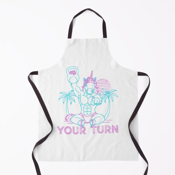 Item preview, Your Turn – Neon Unicorn Fitness Design designed and sold by thecoachpotato.