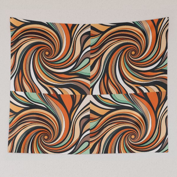 Item preview, Autumn Swirl – Mesmerizing Abstract in Warm Seasonal Hues designed and sold by EmeraldeaArt.