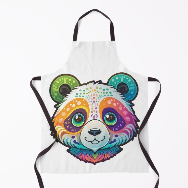 Item preview, Cute Colorful Panda Face Illustration designed and sold by Partoon-dp.