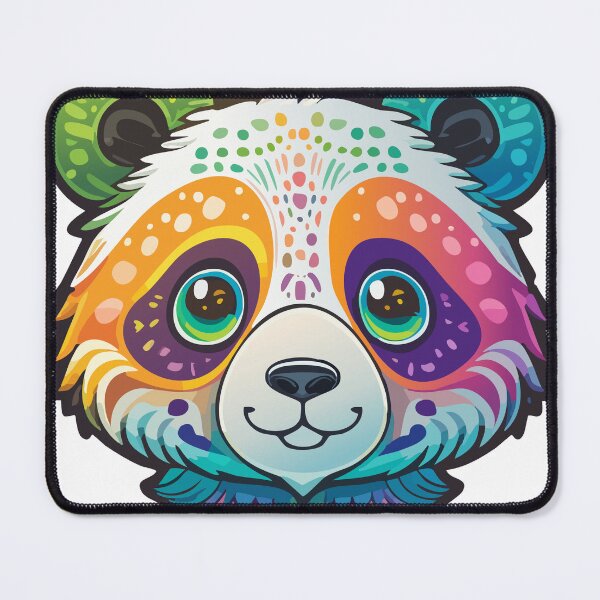 Item preview, Cute Colorful Panda Face Illustration designed and sold by Partoon-dp.
