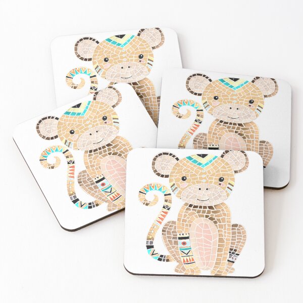 Item preview, Mosaik Äffchen designed and sold by Elmanji.