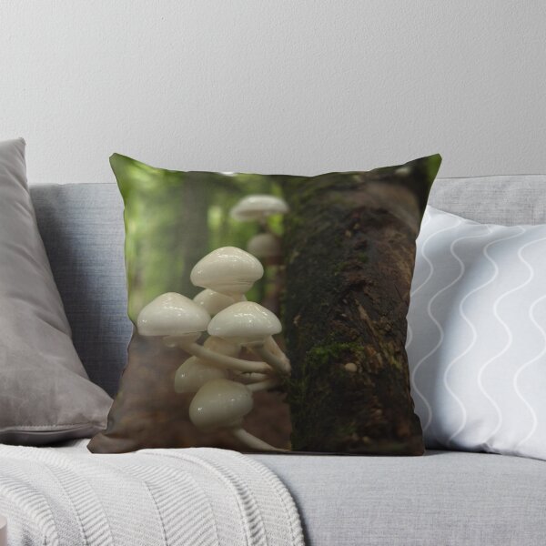 Item preview, Small porcelain mushrooms on the dead tree designed and sold by KittyLinka.