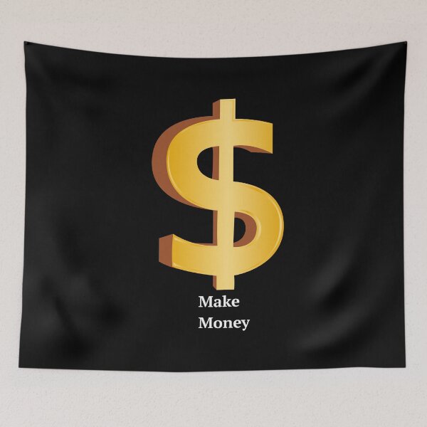 Item preview, Gold Dollar Sign Money Icon designed and sold by MOTAS Graphics .