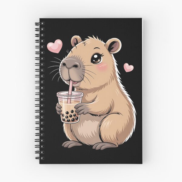 Item preview, Cute Capybara Kawaii Anime Drinking Bubble Tea Lover Girls designed and sold by BLZART.