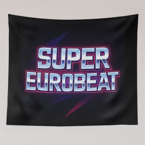 Artikelvorschau, Super Eurobeat Retro Musikdesign entworfen und verkauft von Retr0Tshirts.