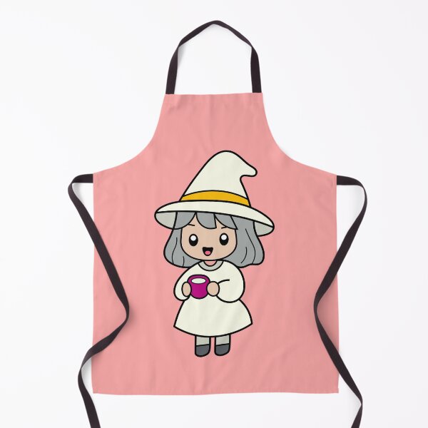 Item preview, Cute and Adorable White Lucky Witch Drinking Coffee Kawaii Halloween designed and sold by DibujandoPorfa.