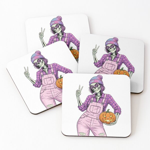 Item preview, Cool Skeleton With Pumpkin Vibes designed and sold by 0606PM.