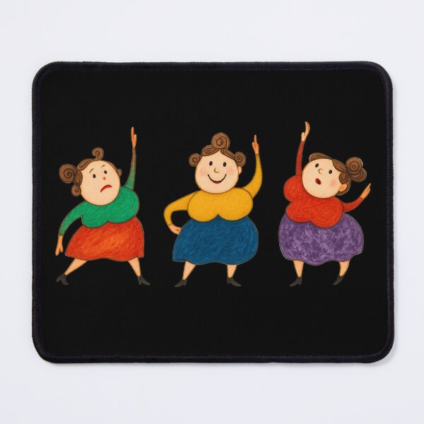 Item preview, Dancing trio designed and sold by MaPerle.