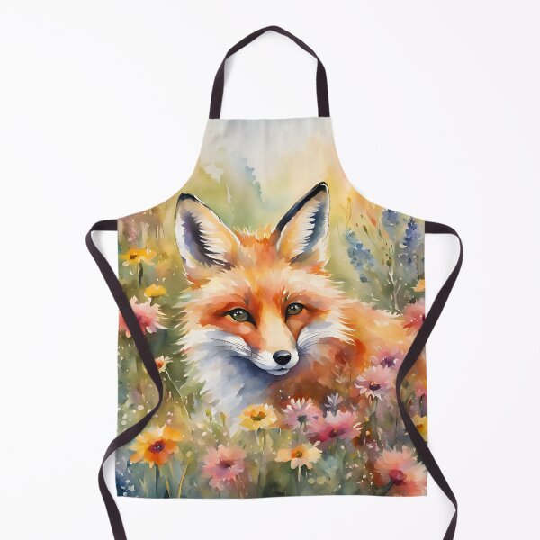 Item preview, Cute Pretty Fox in Flowers designed and sold by JulieSouster.