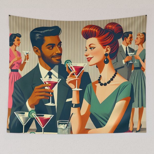 Item preview, Mid Century Modern Cocktail Party - First Date designed and sold by Lee Hiller Designs.