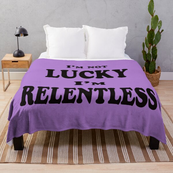 Item preview, I’m Not Lucky, I’m Relentless – Hustle & Mindset Quote Design designed and sold by ArtNestVerse.