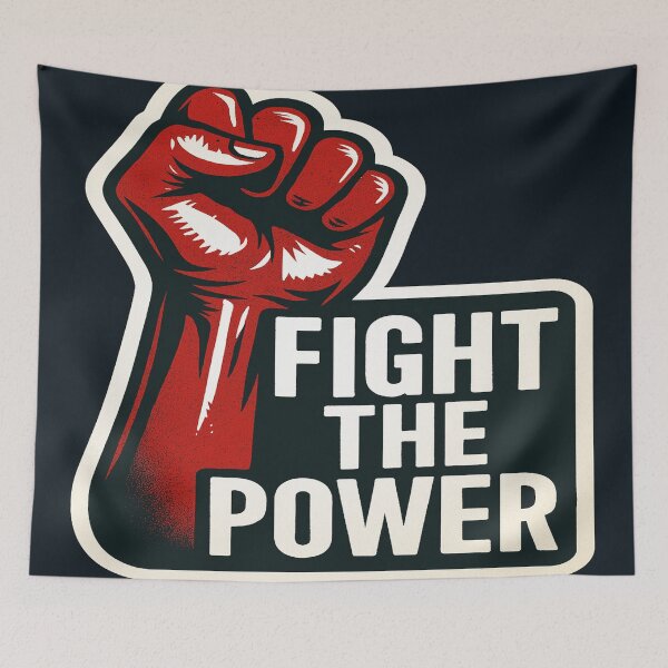 Item preview, Fight The Power Raised Fist Activism Graphic designed and sold by Owcomm.
