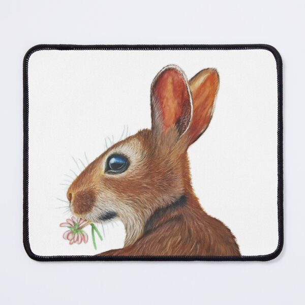 Item preview, Cute Bunny Rabbit Eating Clover - Happy Easter Bunny designed and sold by JulieSouster.