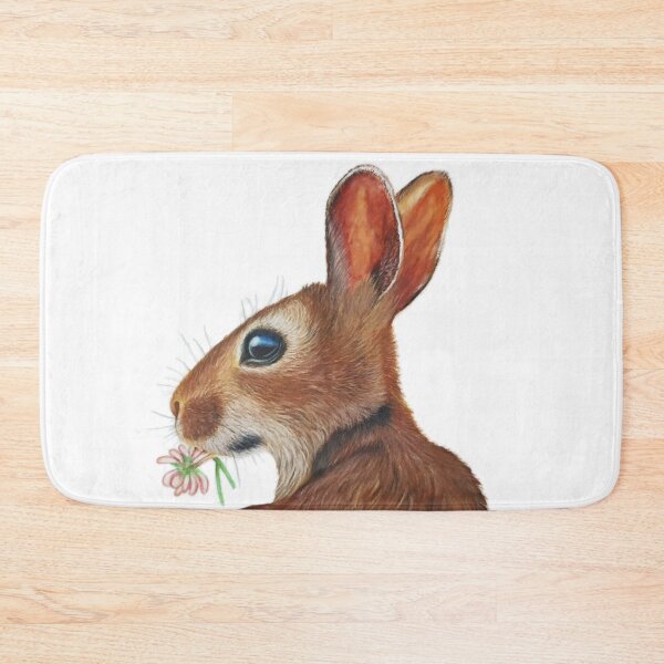 Item preview, Cute Bunny Rabbit Eating Clover - Happy Easter Bunny designed and sold by JulieSouster.
