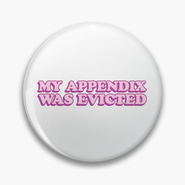 Item preview, my appendix was evicted  designed and sold by wordswithfonts.