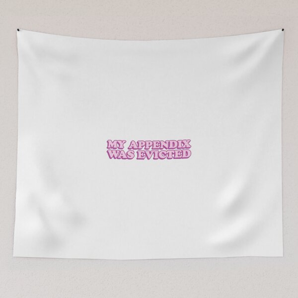 Item preview, my appendix was evicted  designed and sold by wordswithfonts.